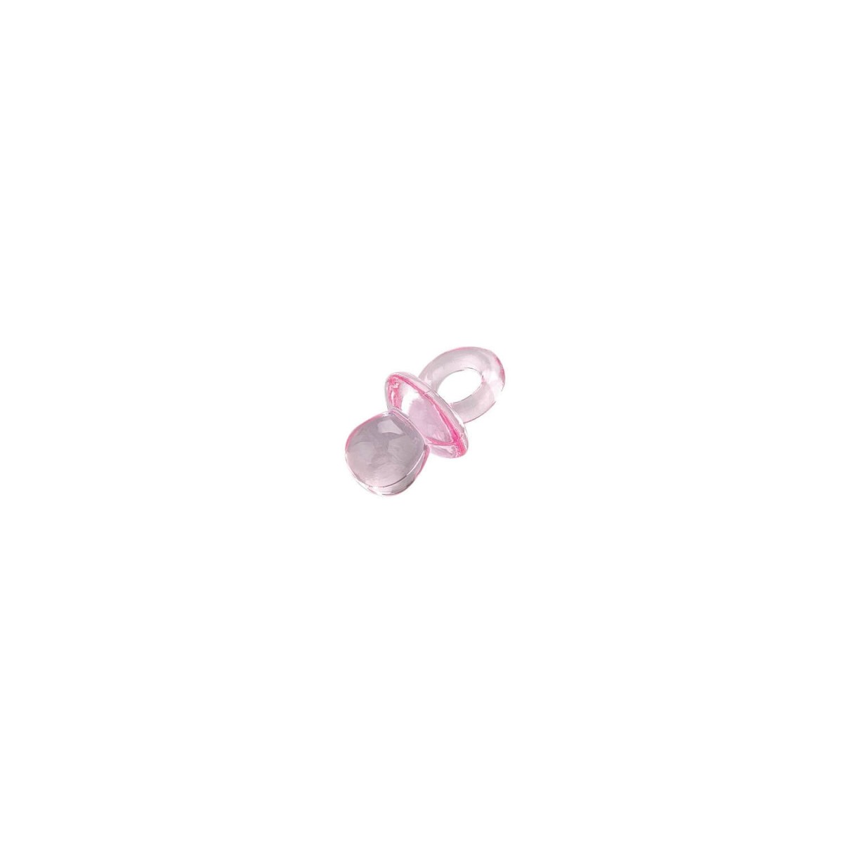 Deko Schnulller rosa 10 Stück 20x12mm