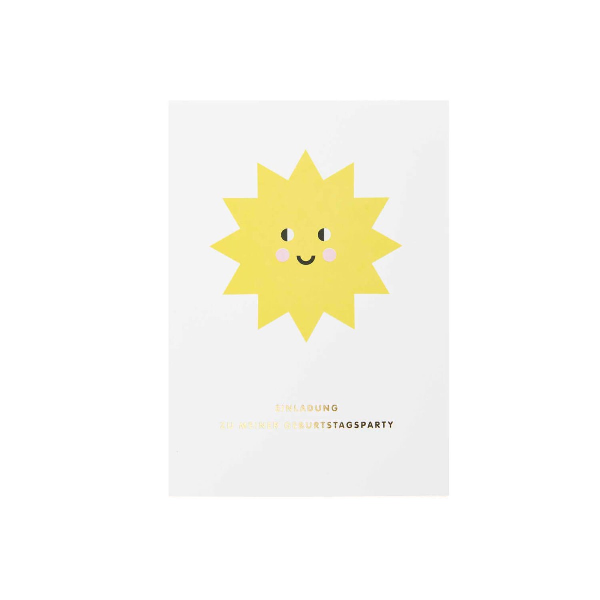 Einladung gelbe Sonne