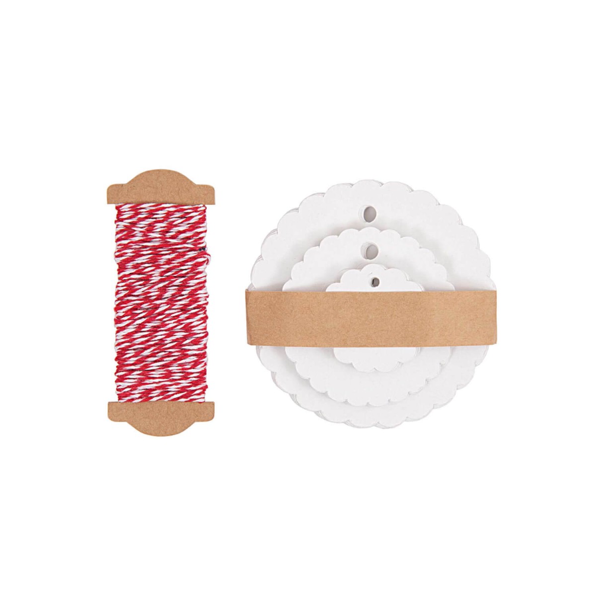 Paper Poetry Anhänger Rosette weiß 30 Stück