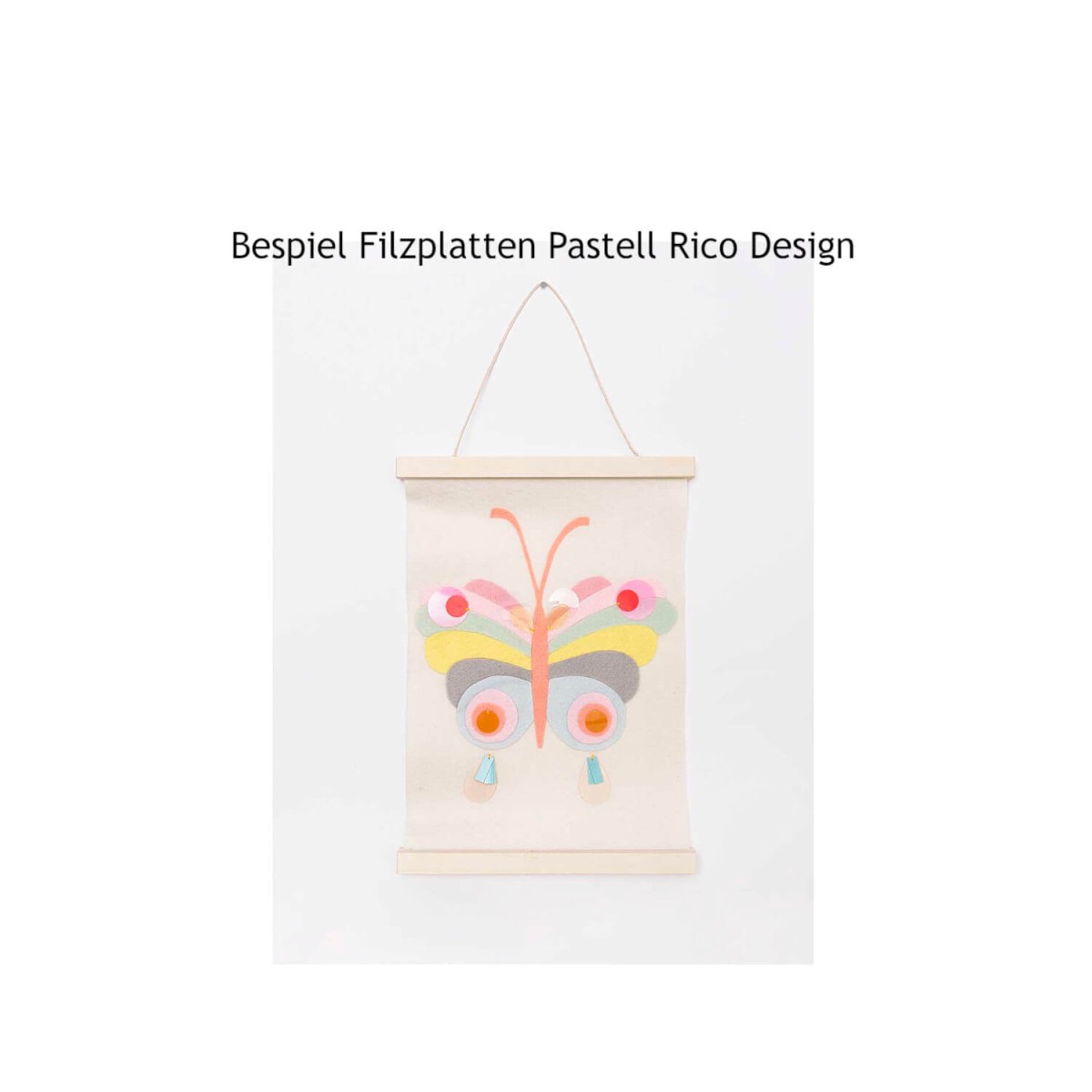 Dekobeispiel Filz pastell Rico Design