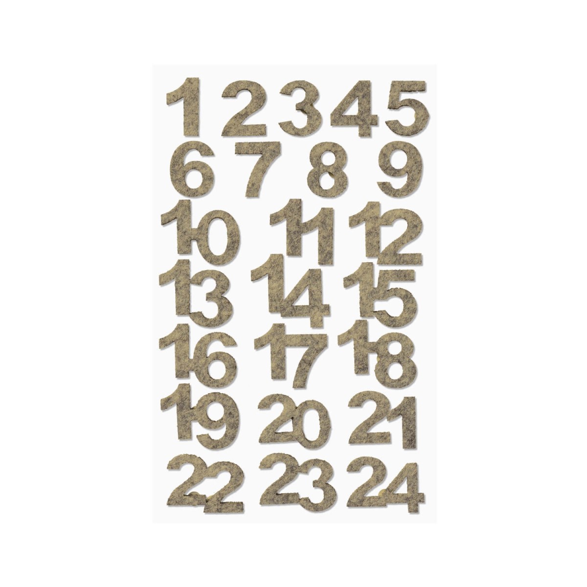 Filzzahlen Adventskalender natur-meliert von HobbyFun