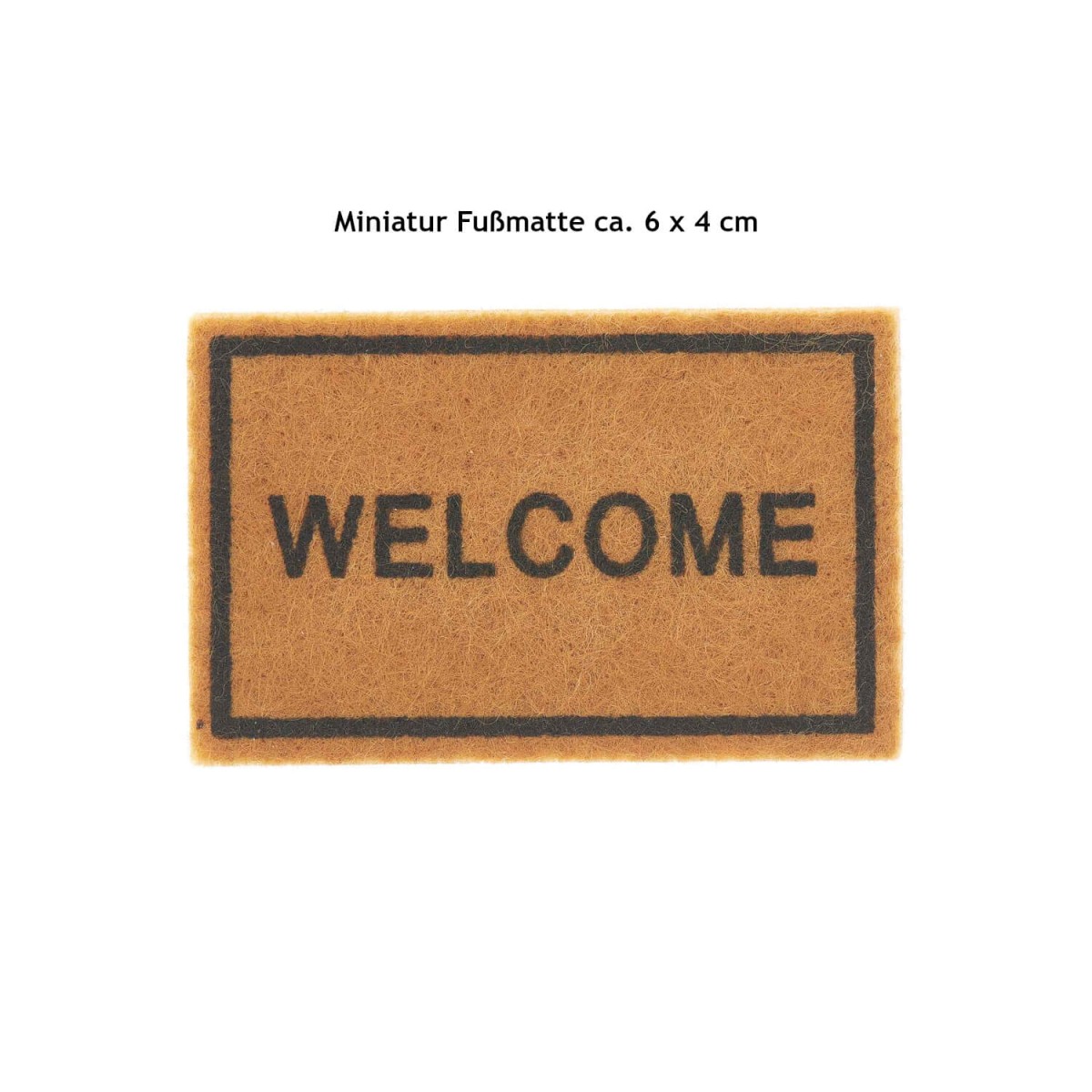 Fußmatte Miniatur 6 x 4 cm