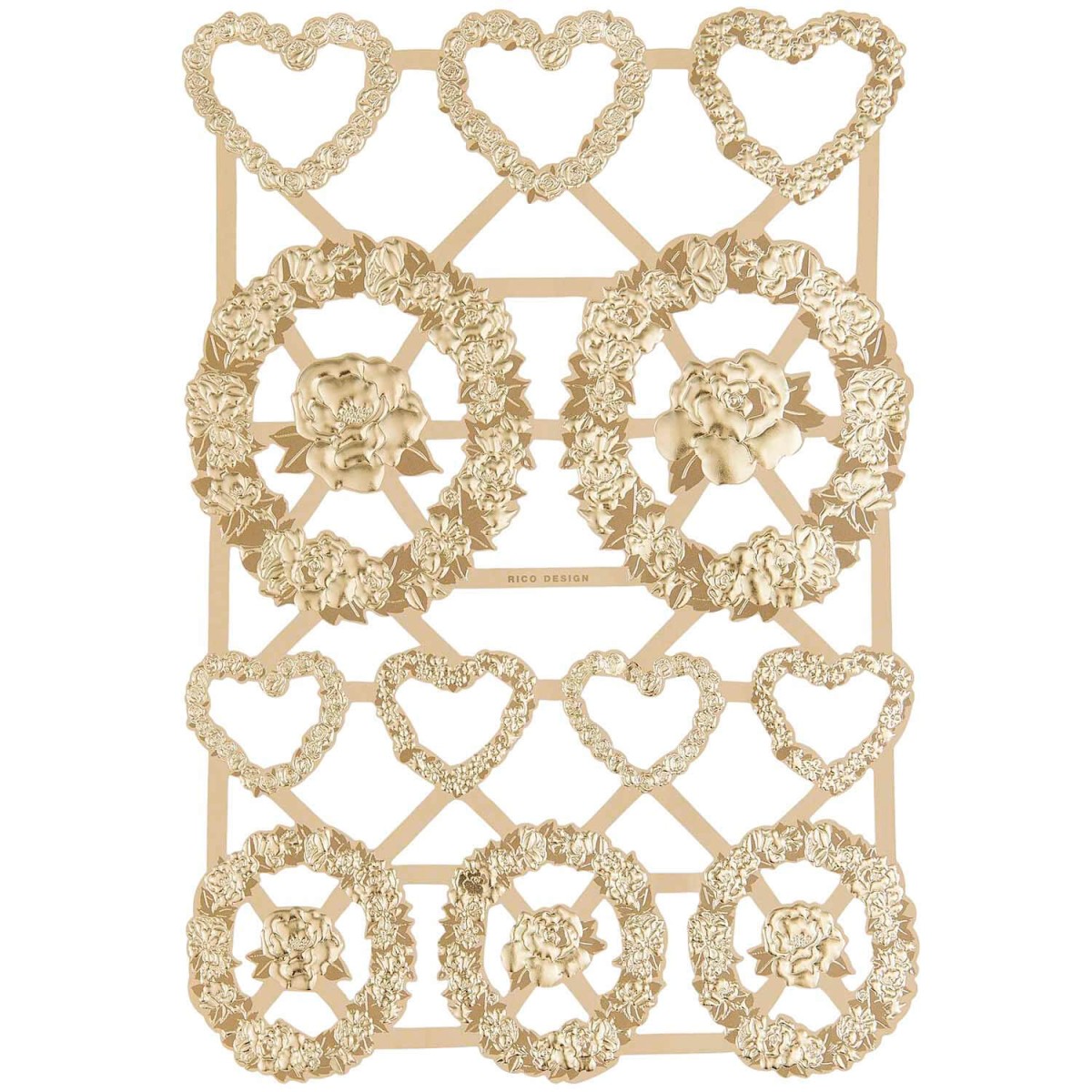 Glanzbilder Frames Gold 1 Blatt
