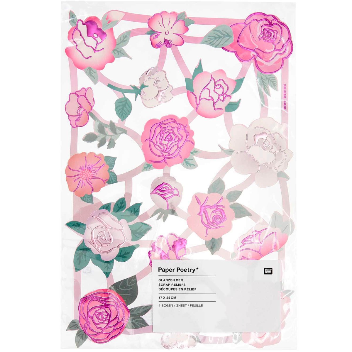 Glanzbilder Rosen 17 Motive