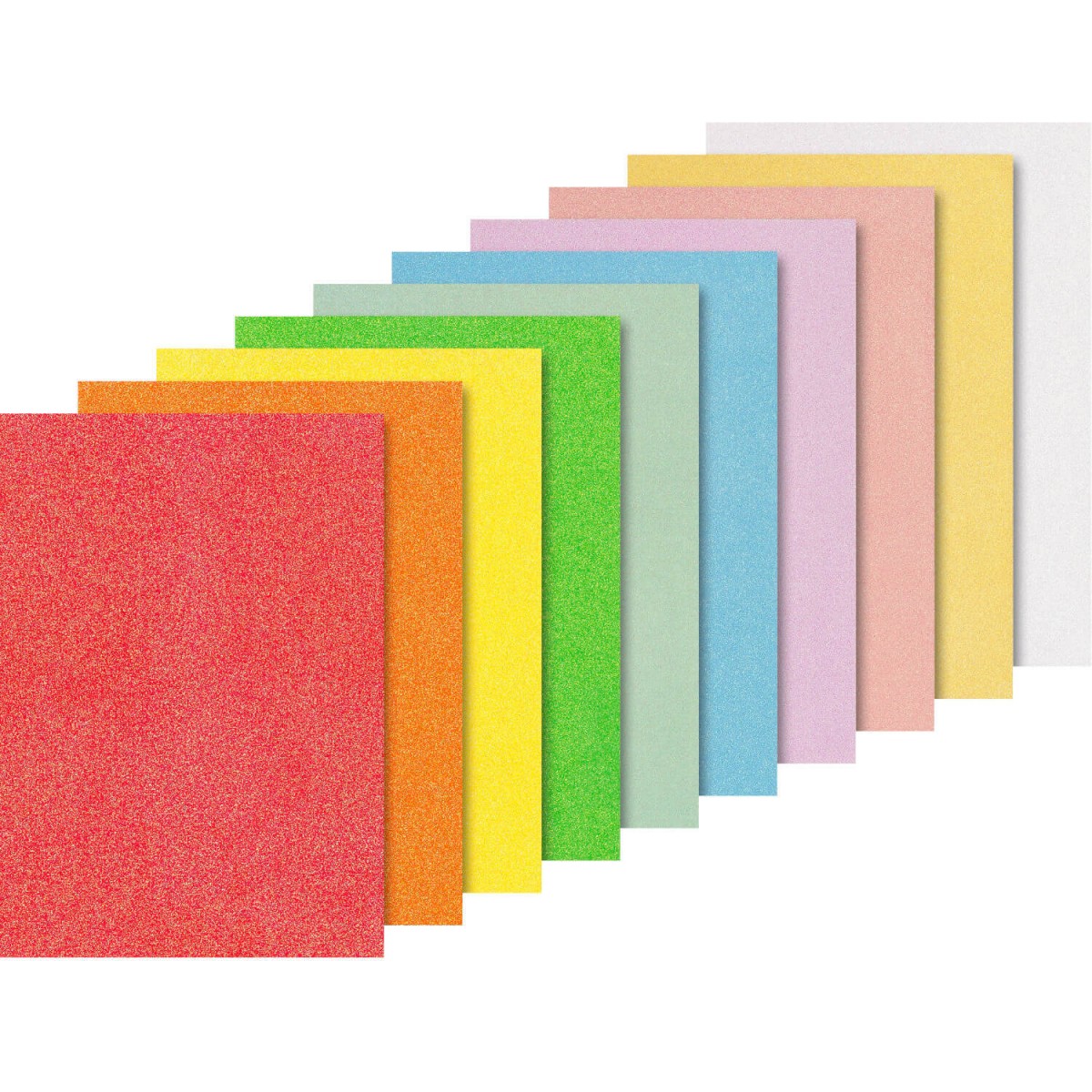 Glitterkarton A4 neon- und pastellfarben von HEYDA