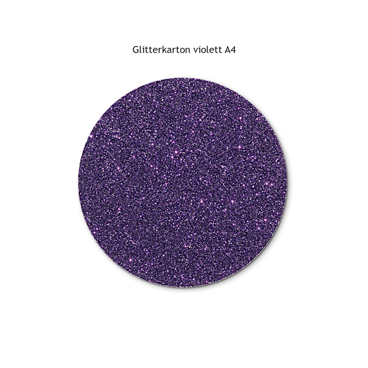 Glitterkarton violett A4