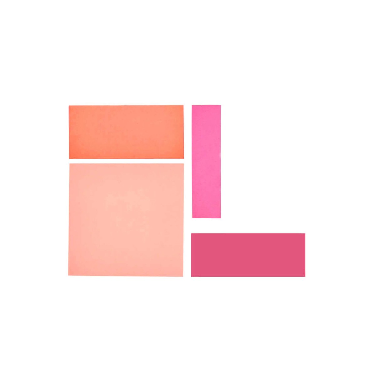 Haftnotizen Neon Orange Pink Mix Farbübersicht