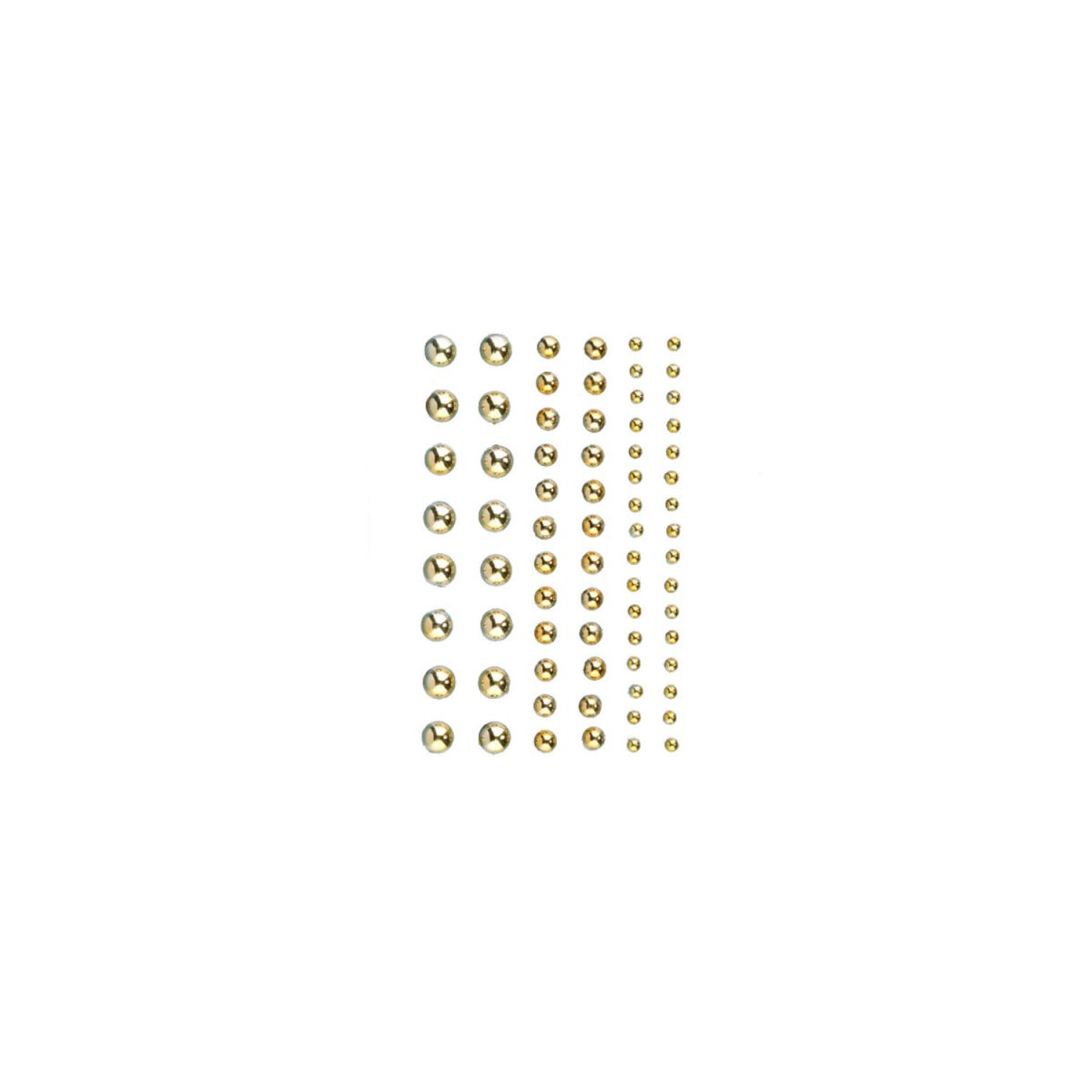 Halbperlen goldfarben 72 Stück
