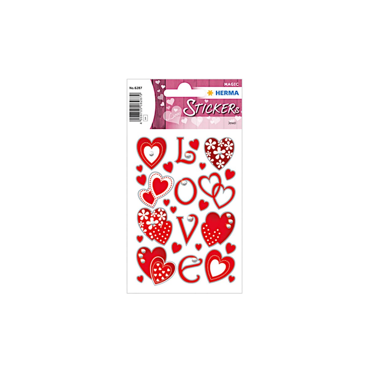 Stickerbogen Love Jewel