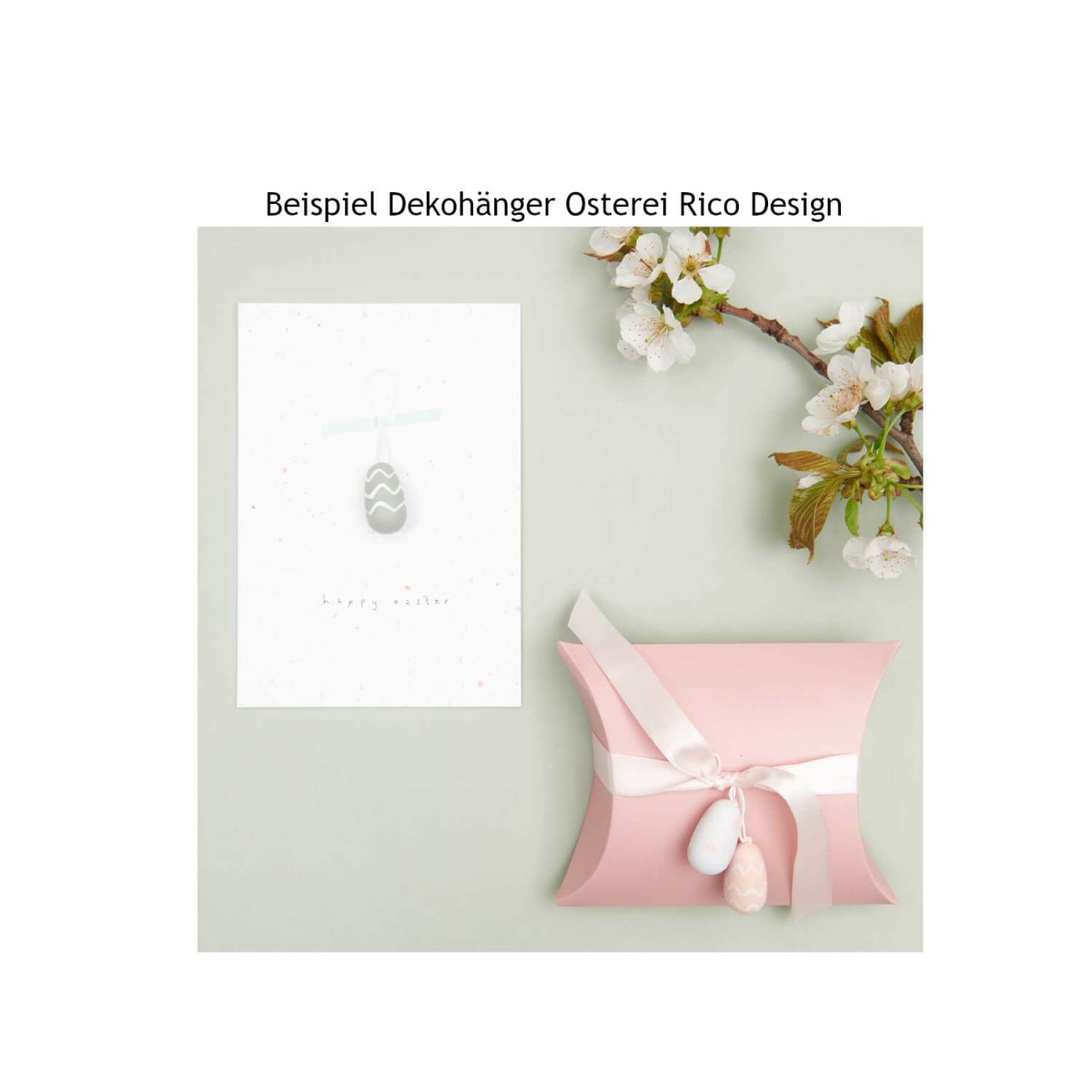 Dekobeispiel Holzhänger Osterei von Rico Design