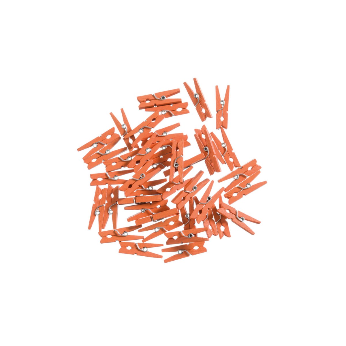 Holzklammern orange von efco creative