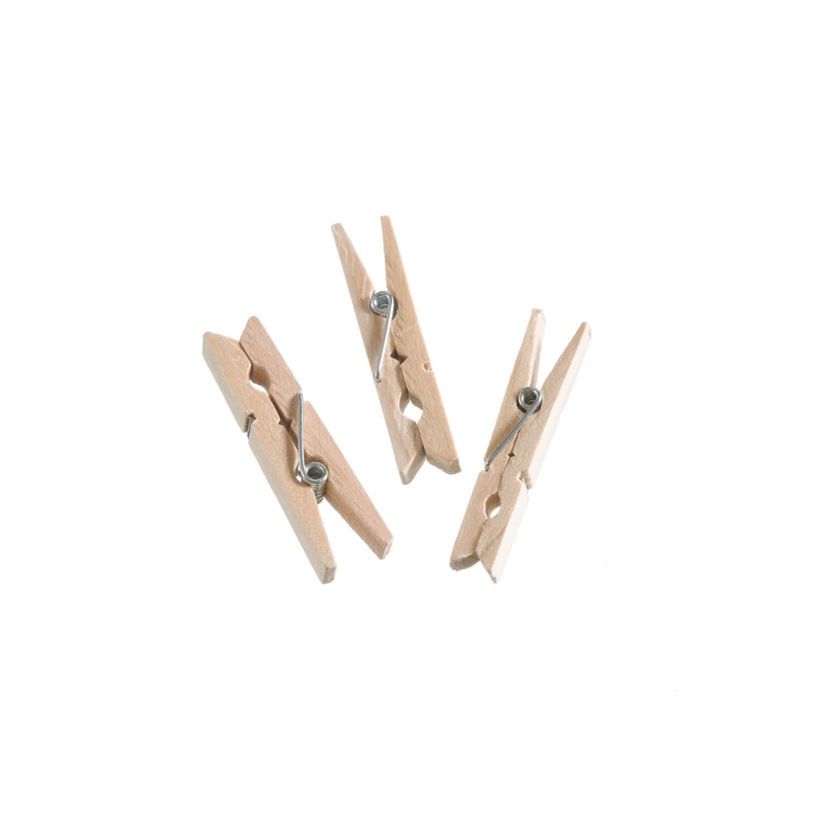 Detailansicht Holzklammern 24 Stück 45 mm