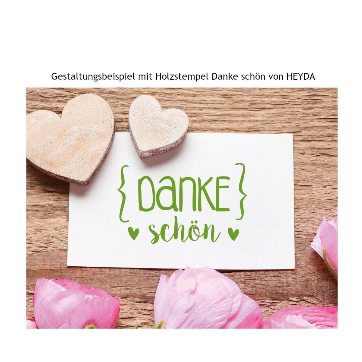 Gestaltungsbeispiel Dankekärtchen von HEYDA