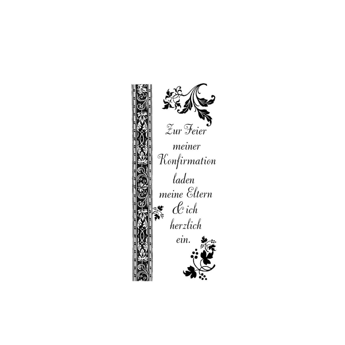 Stempel Einladung Konfirmation
