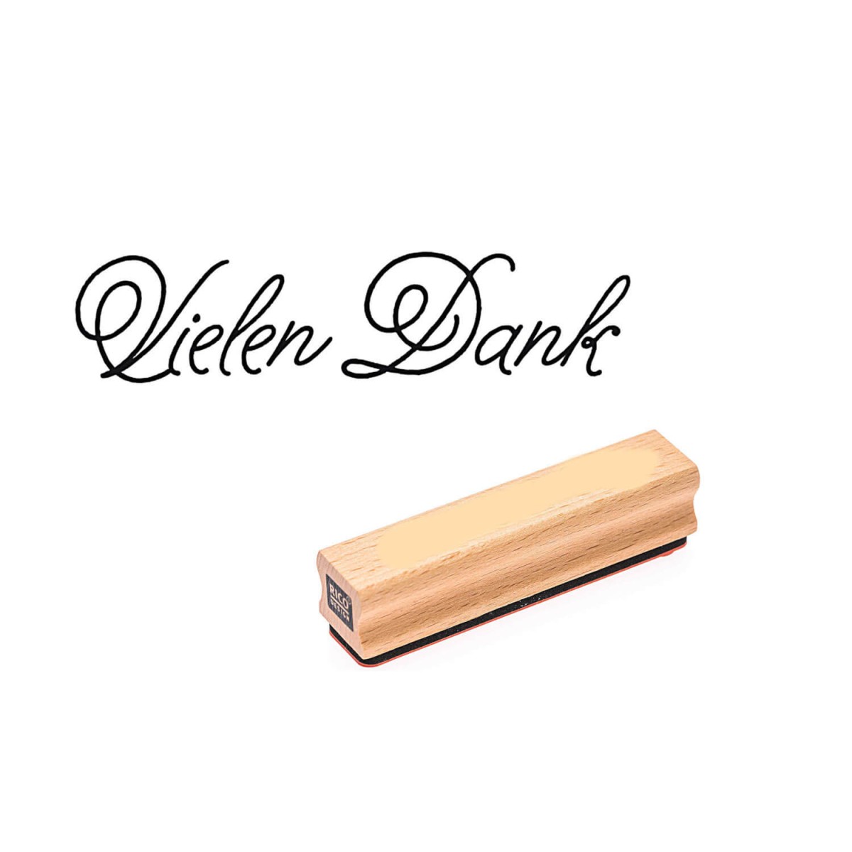 Rico Design Holzstempel Vielen Dank
