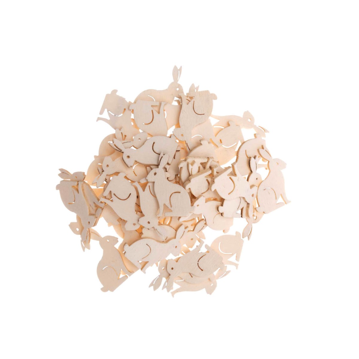 Holzstreu Hase klein natur von Rico Design