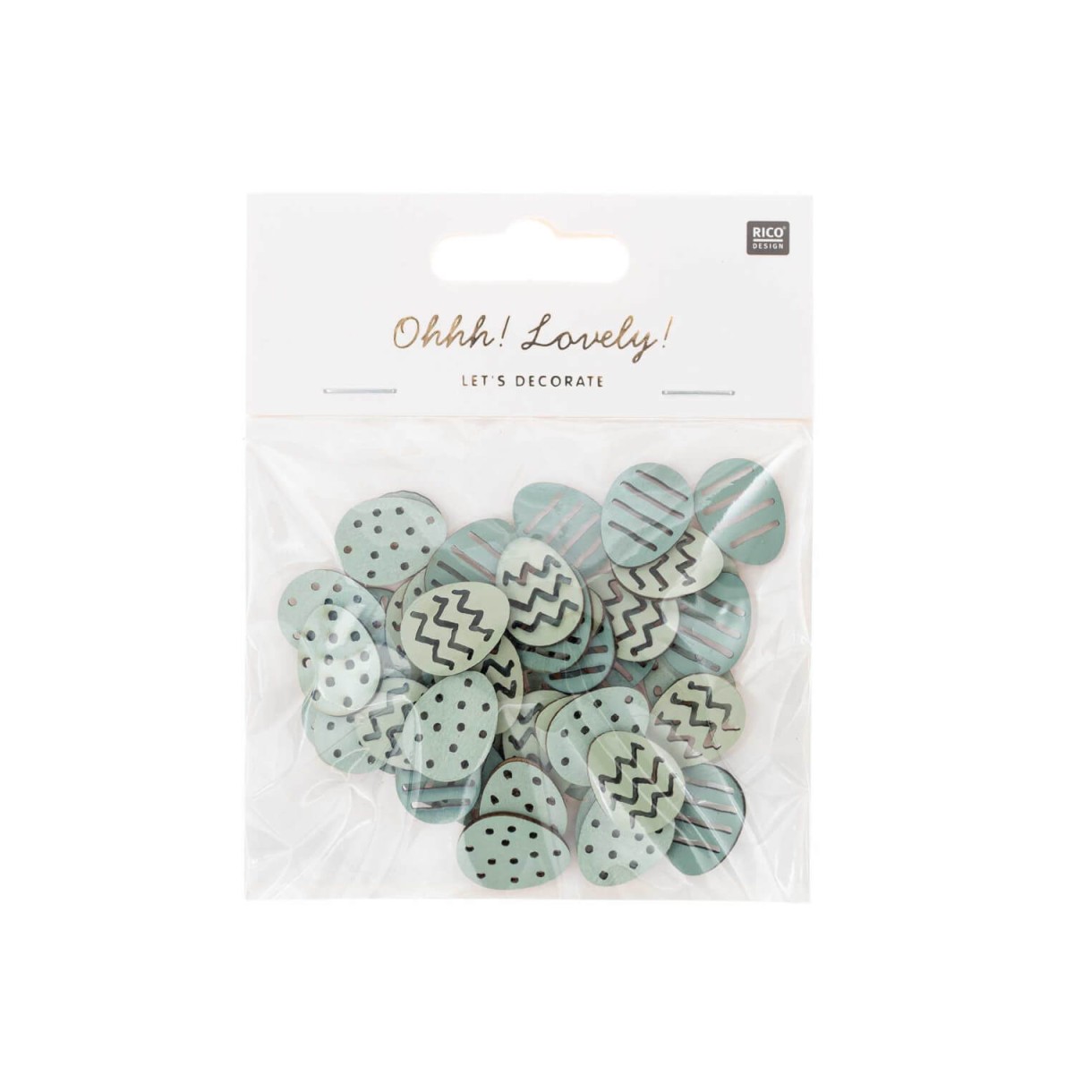 Ohhh! Lovely! Holzstreu Osterei mint Mix
