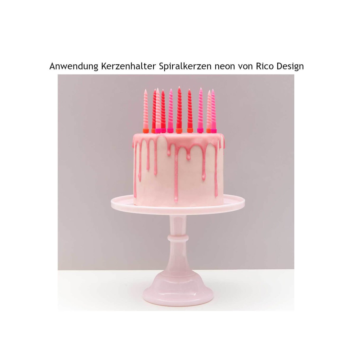 Anwendungsbeispiel Kerzenhalter für Spiralkerzen von Rico Design