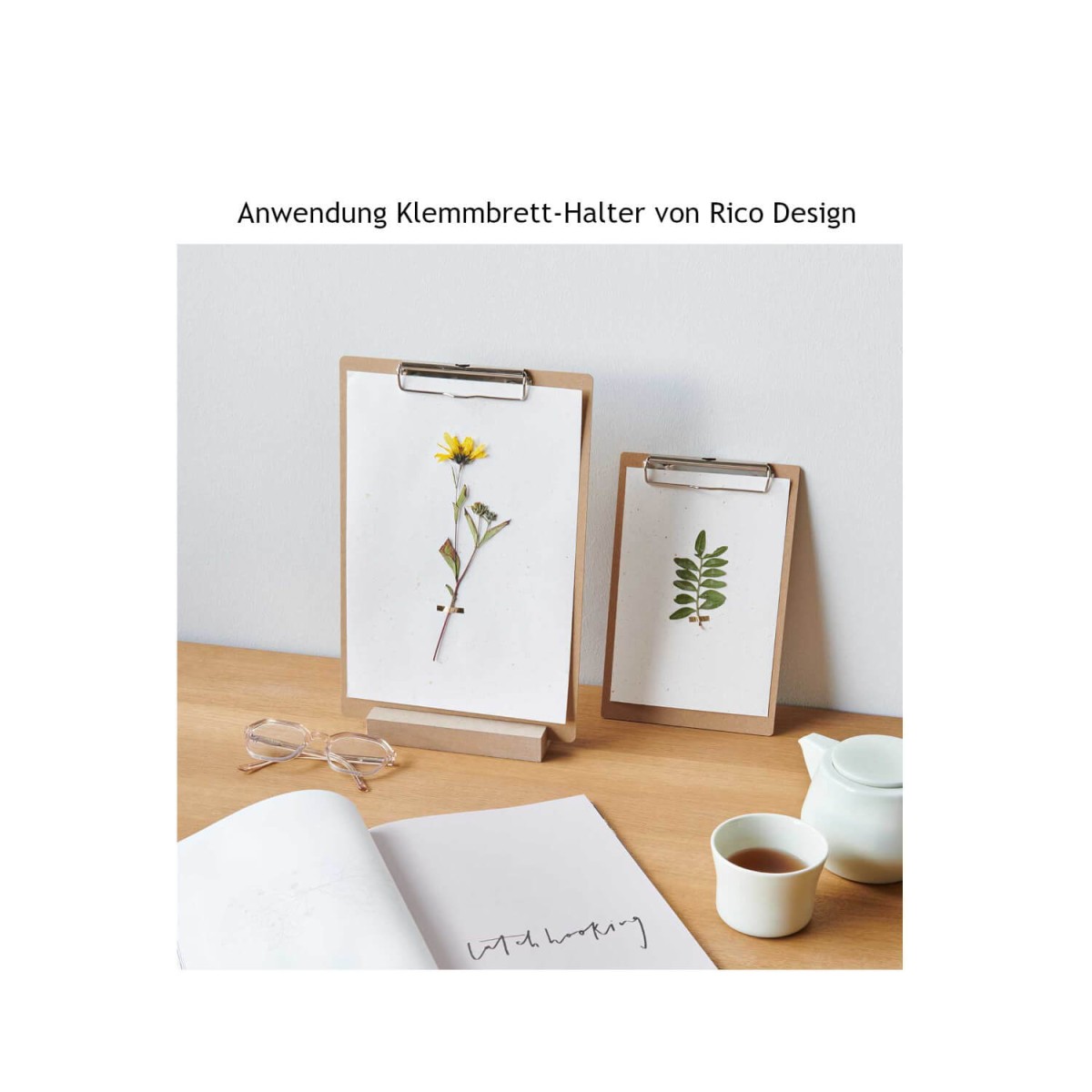 Anwendungsbeispiel Klemmbretthalter von Rico Design
