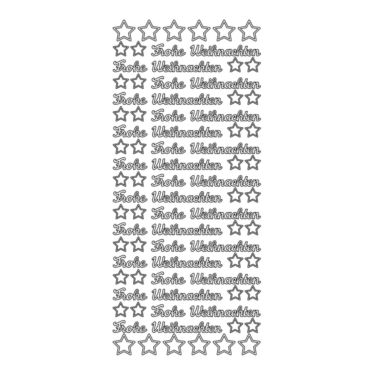 Konturensticker Frohe Weihnachten