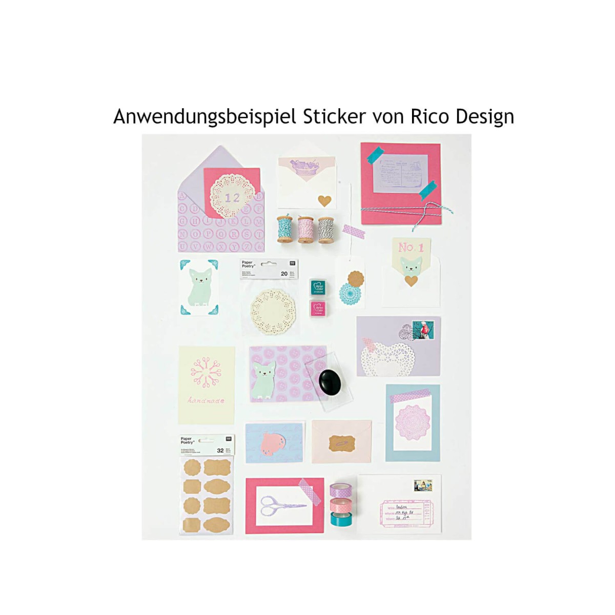 Beispiele Sticker von Rico Design