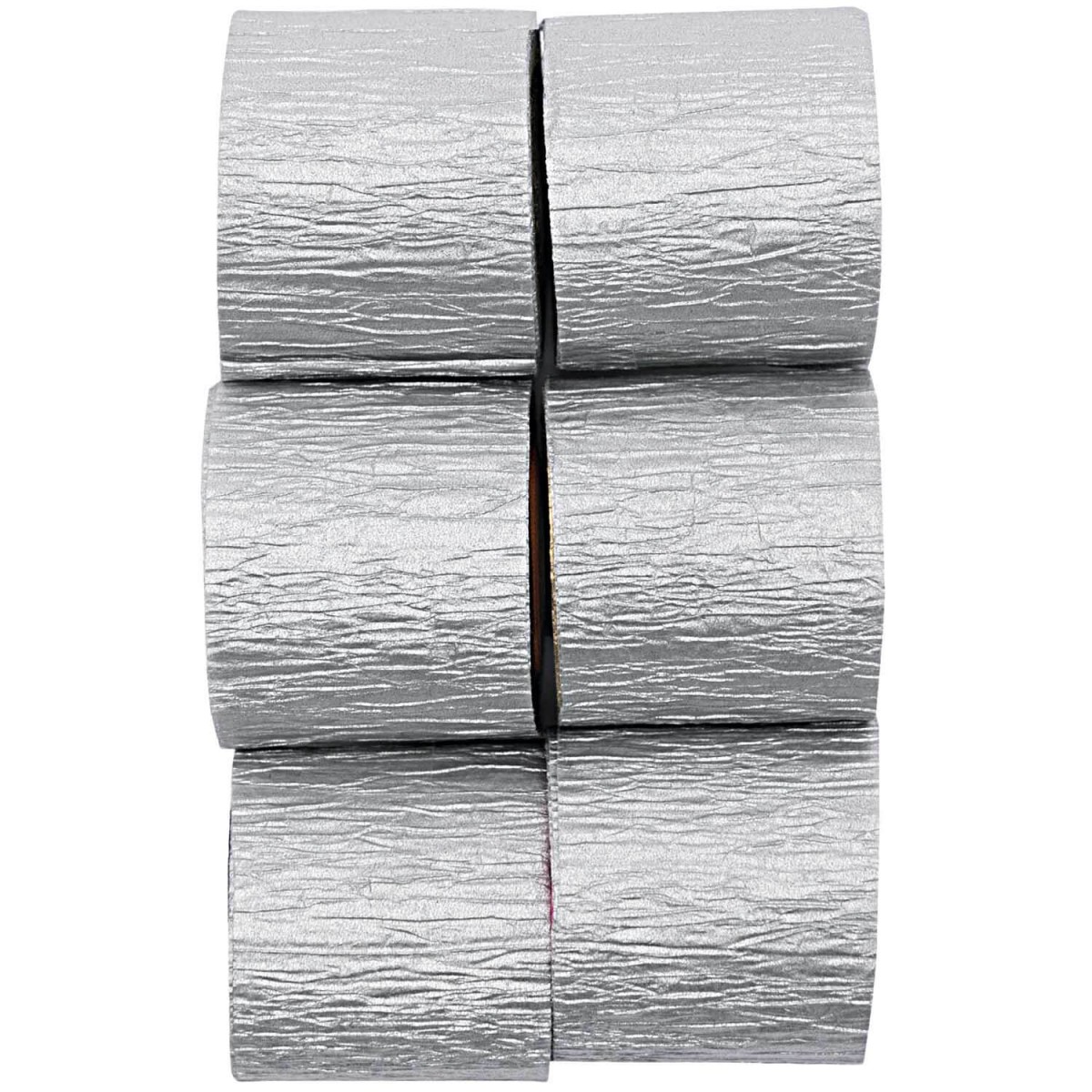 Kreppbänder 6 Rollen silber von Rico Design