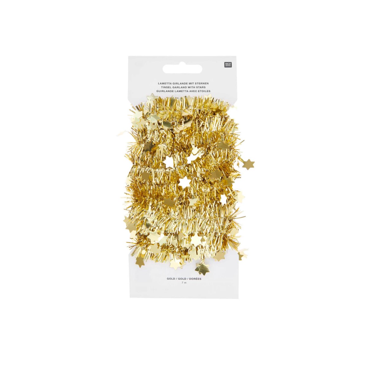 Goldfarbene Lamettagirlande von Rico Design