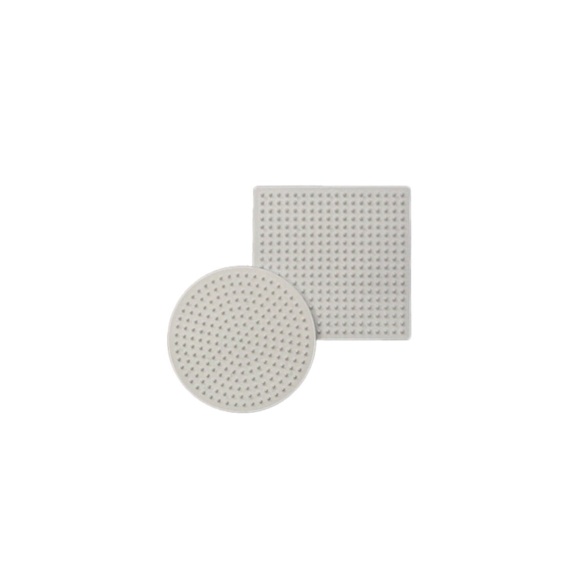 Bügelperlen Legeplatten Set Kreis + Quadrat