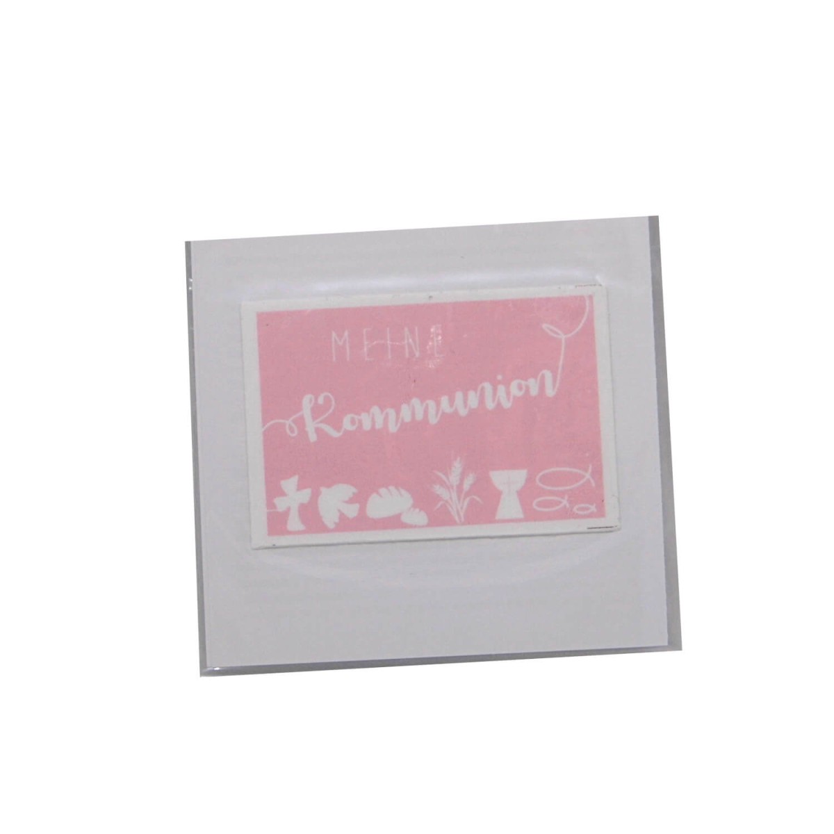 Wachsdekor rosa Kommunion