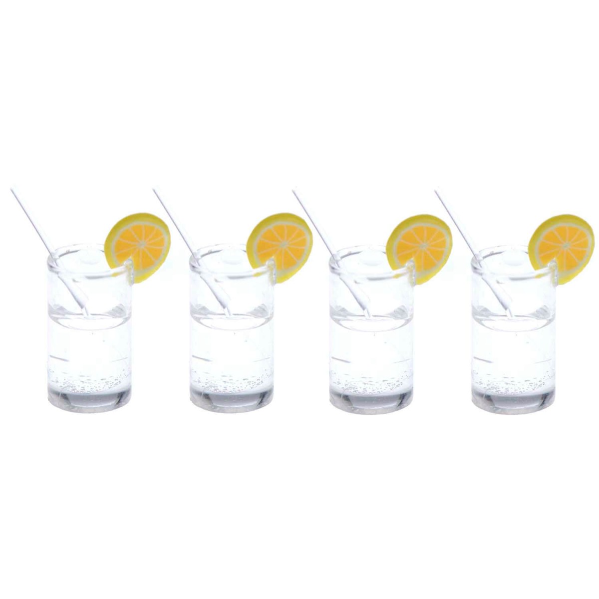 Miniatur Gin Tonic 4 Stück Zubehör Wichtel