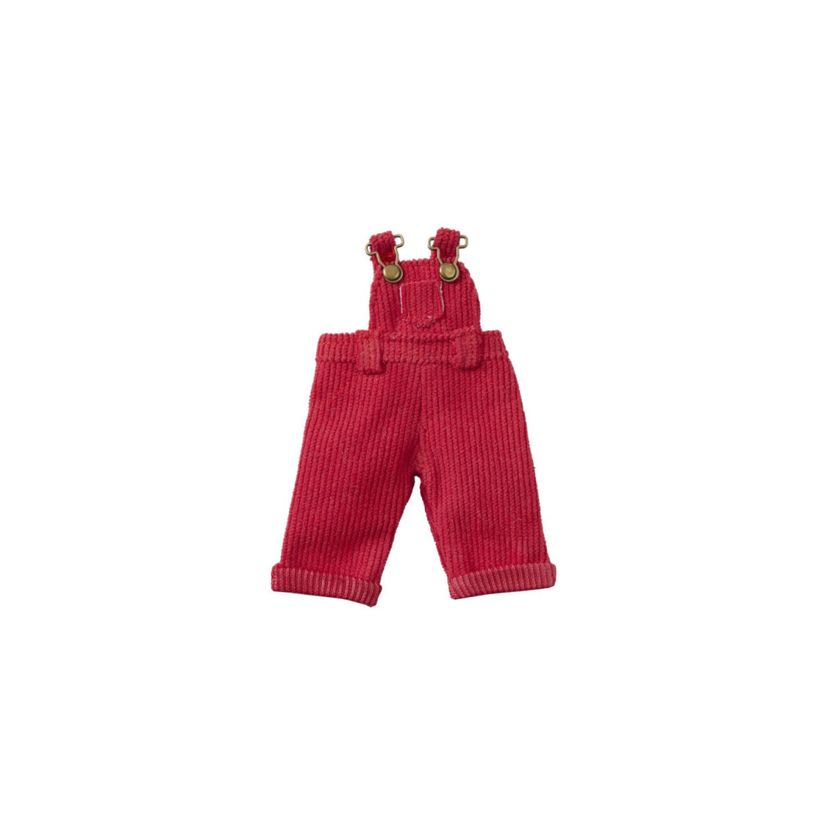 Miniatur Latzhose Cord rot
