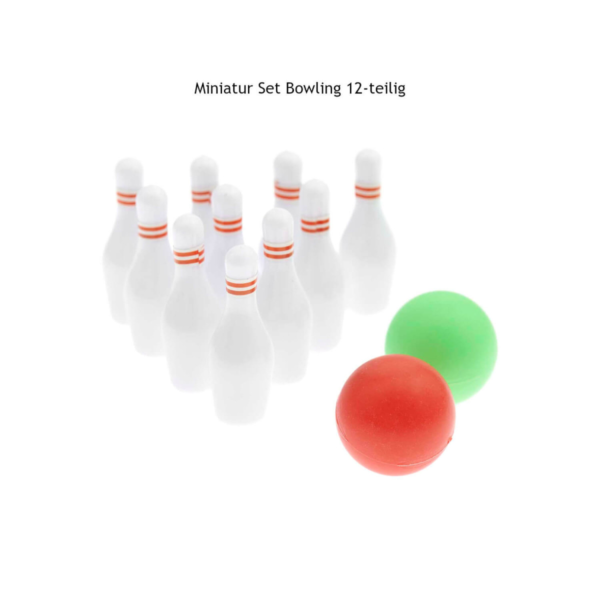 Miniatur Bowling Set 12teilig