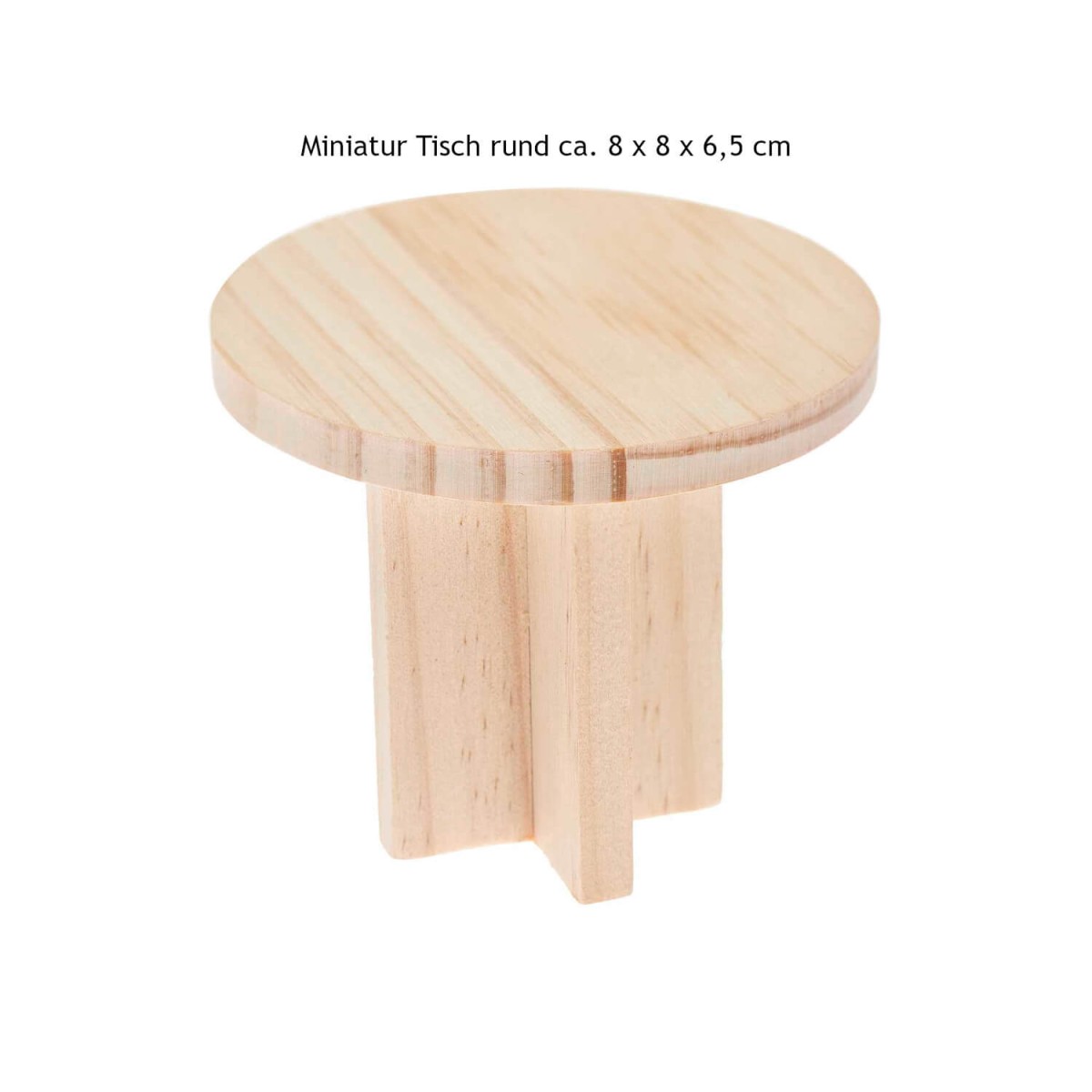 Miniatur Tisch rund 8 x 8 x 6,5 cm