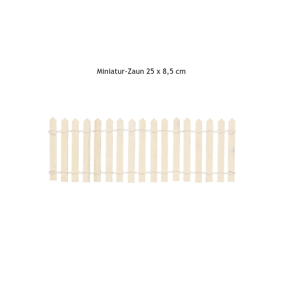 Minizaun 25 x 8,5 cm Holzzaun mini