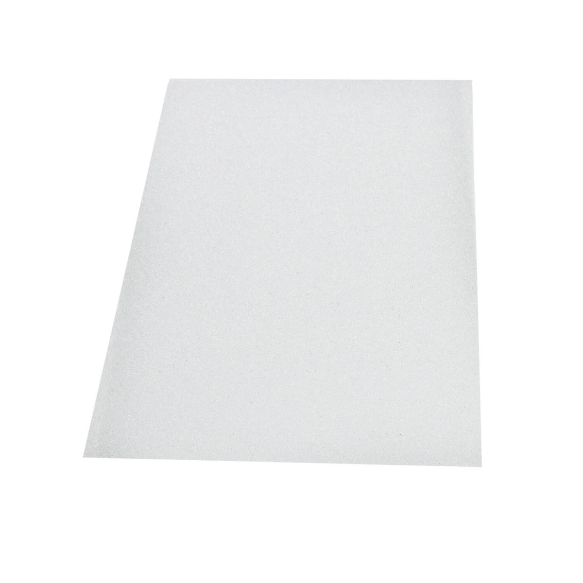 Moosgummiplatte Glitter weiß 200x300x2 mm von efco