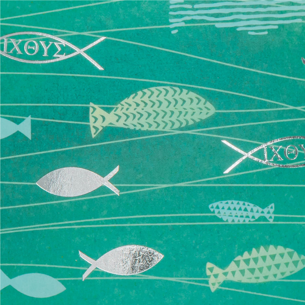 Motivkarton Fische A4 vergrößerte Motivansicht