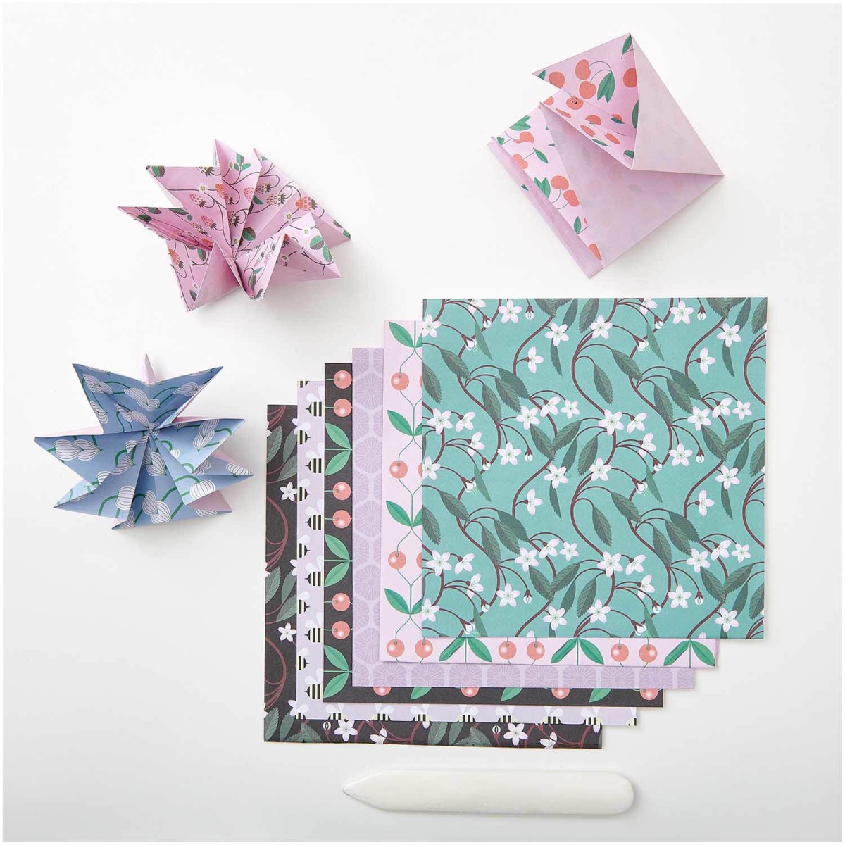 Faltpapier Just Bees + Fruits + Flowers von Rico Design