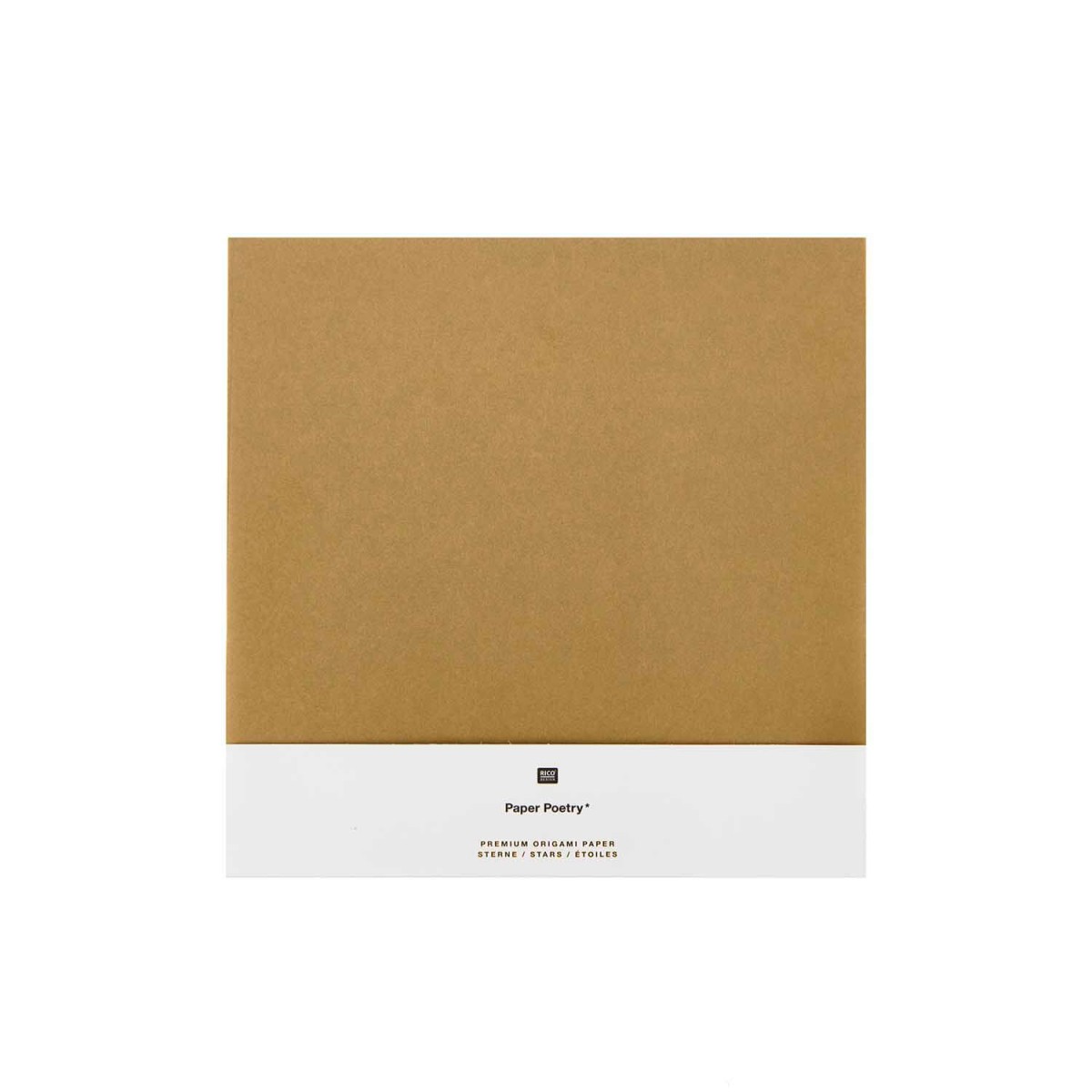 Origamipapier Kraftpapier gold 10 x 10 cm