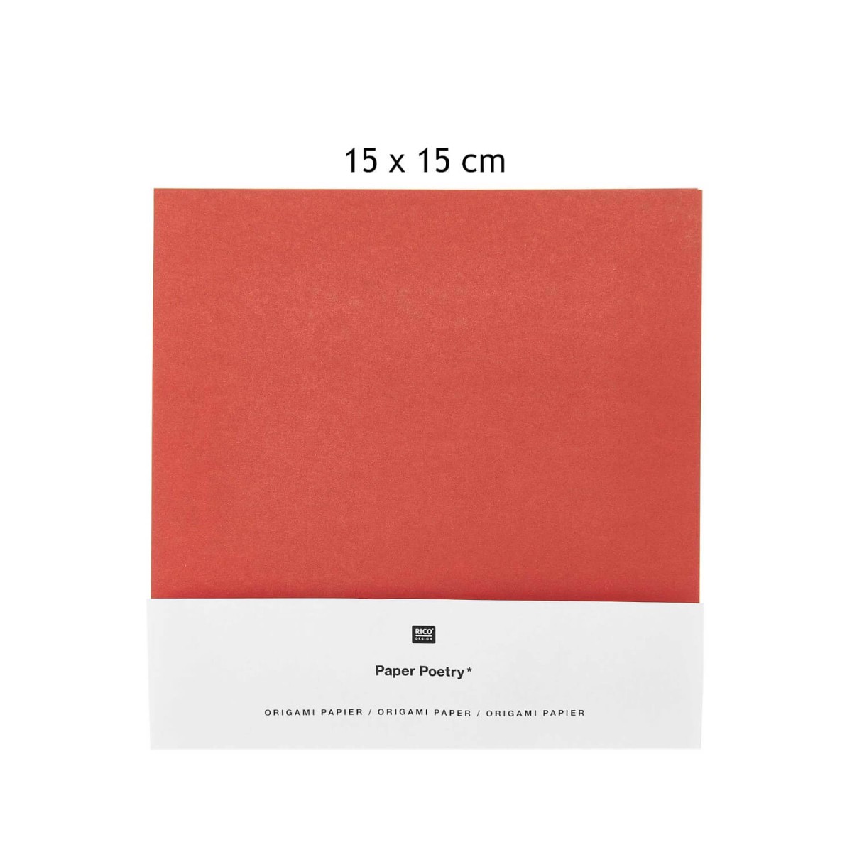 Faltpapier rot gold von Rico Design