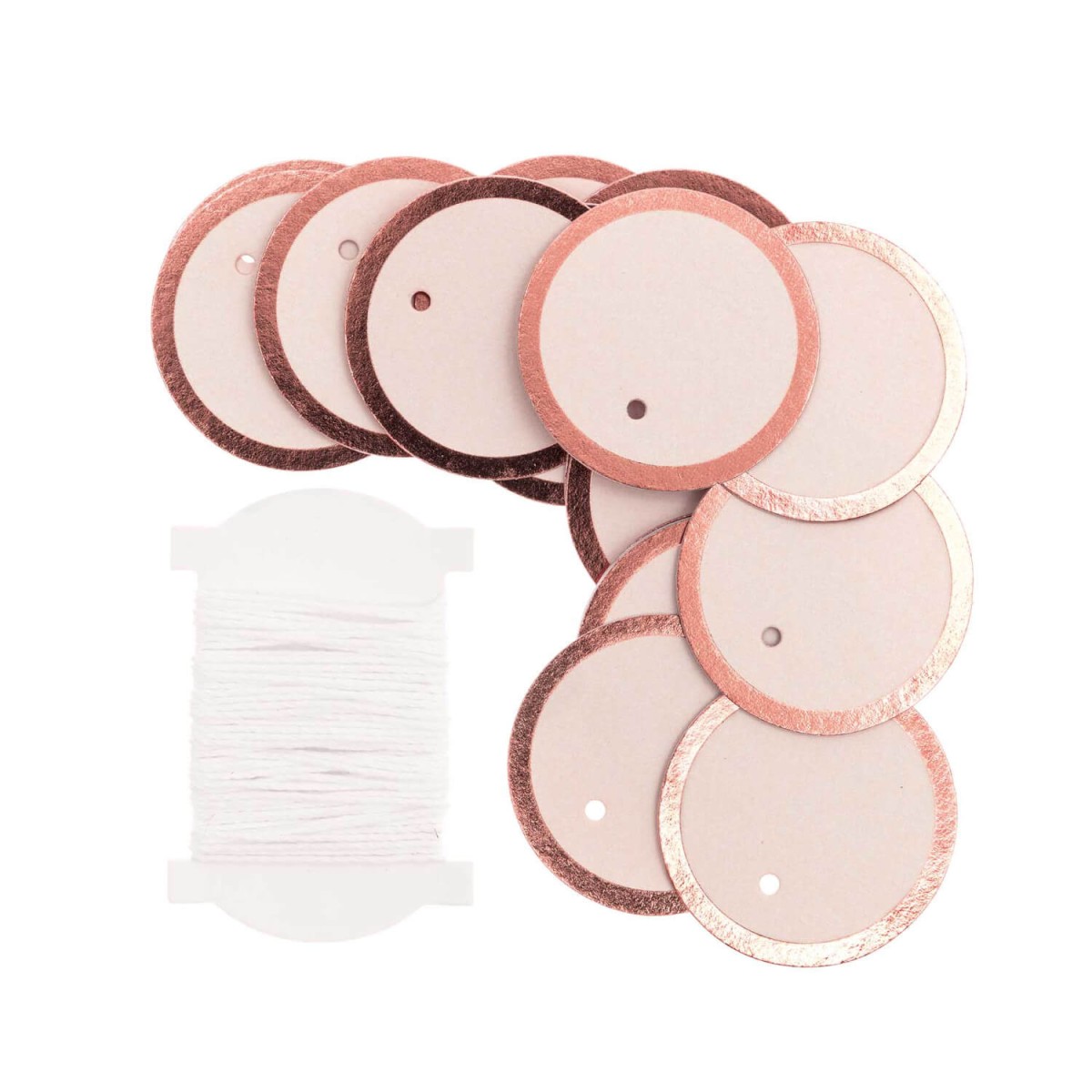 Papieranhänger Kreise puder von Rico Design