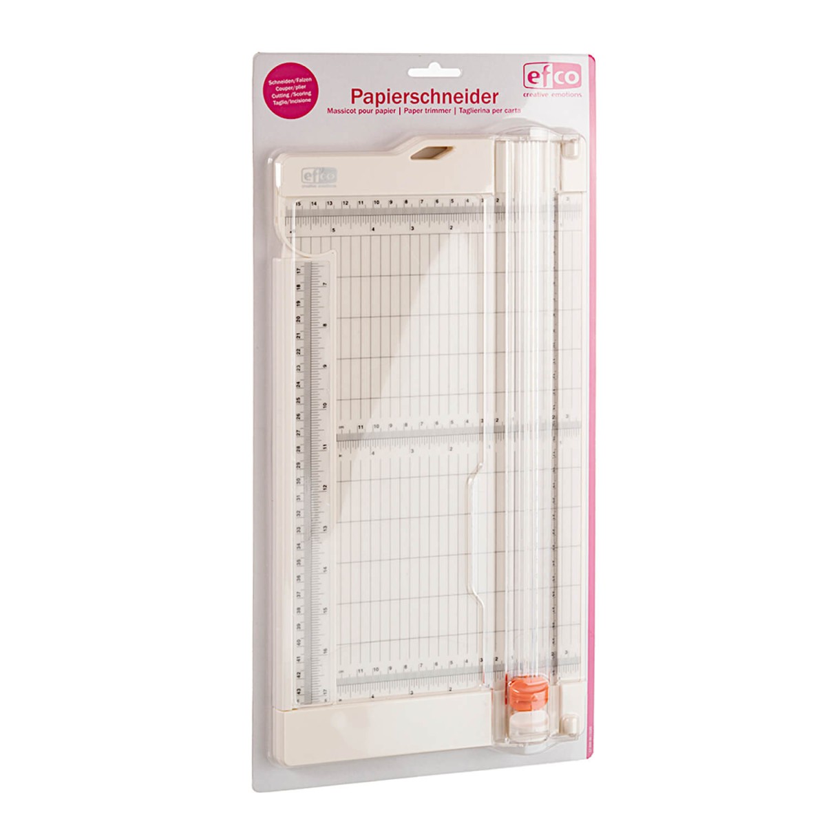 Verpackter Papierschneider und Falzgerät von efco