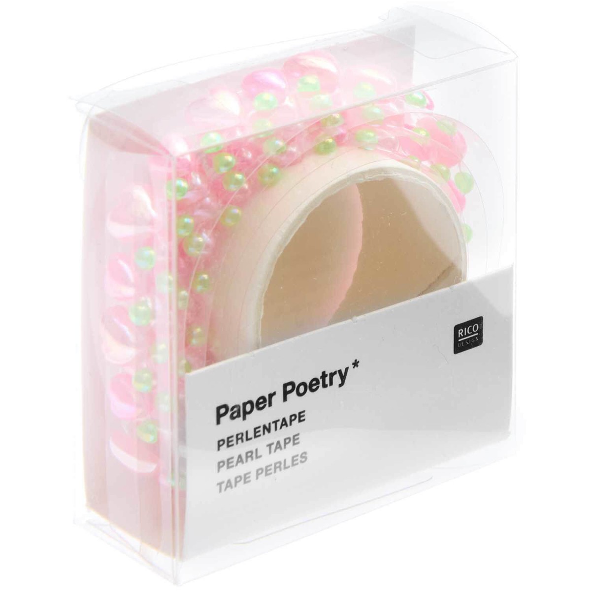 Perlentape Herzen Pastell 1,9x50cm