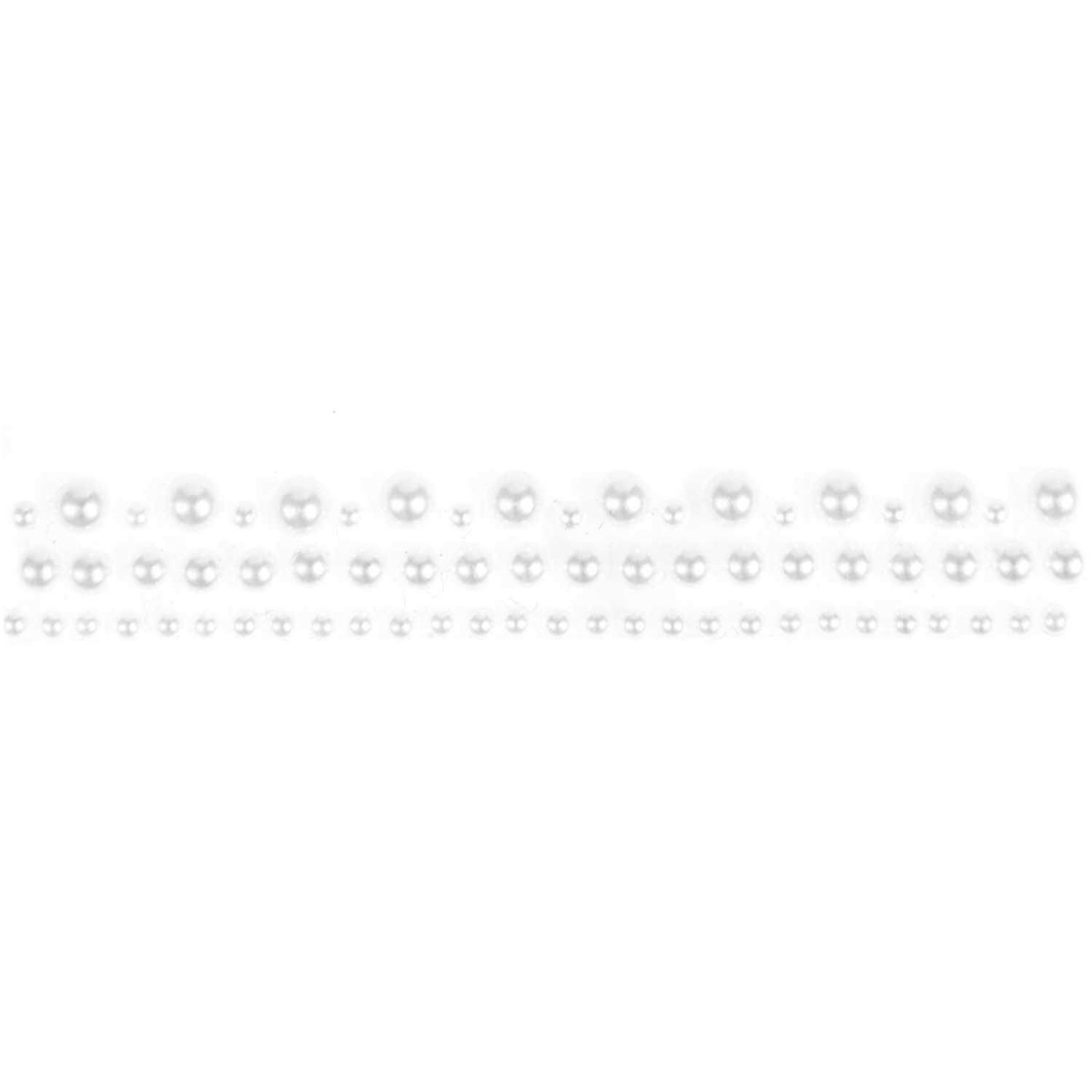 Musterabbildung von Perlentape linear Offwhitet 1,9 x 50 cm