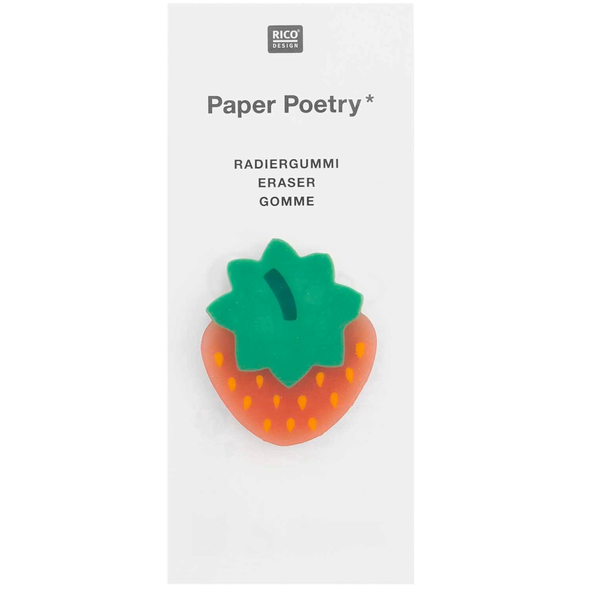 Paper Poetry Radiergummi Erdbeere
