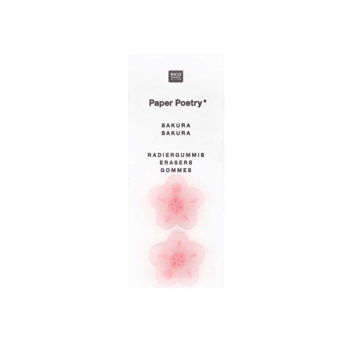 Paper Poetry Radiergummis Kirschblüte rosa
