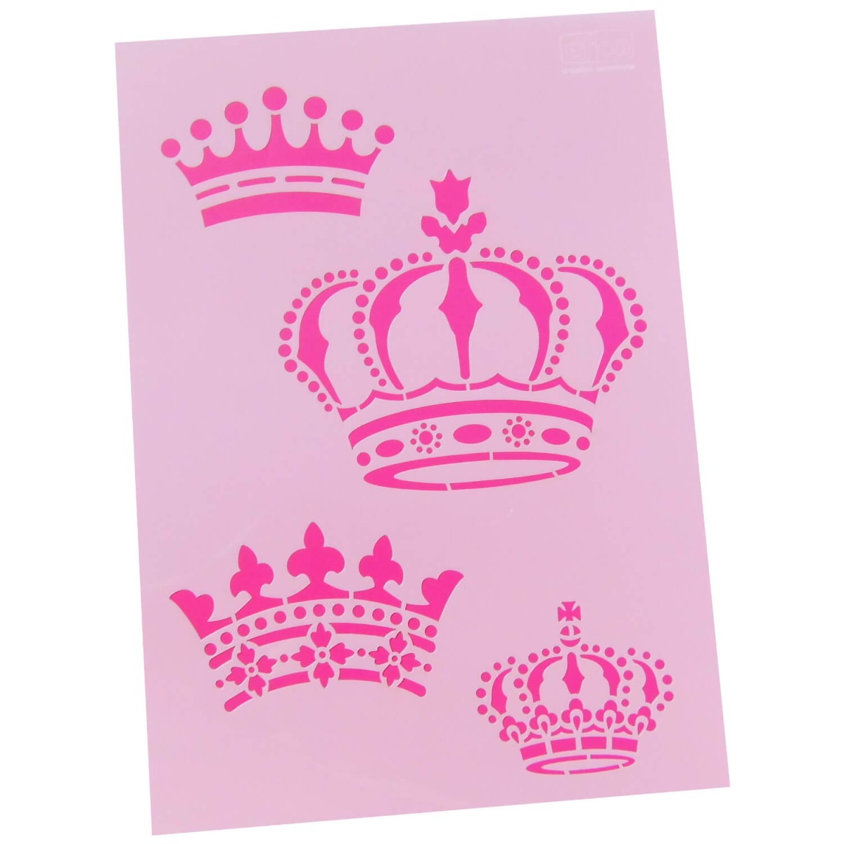 Stencil A4 mit Kronen