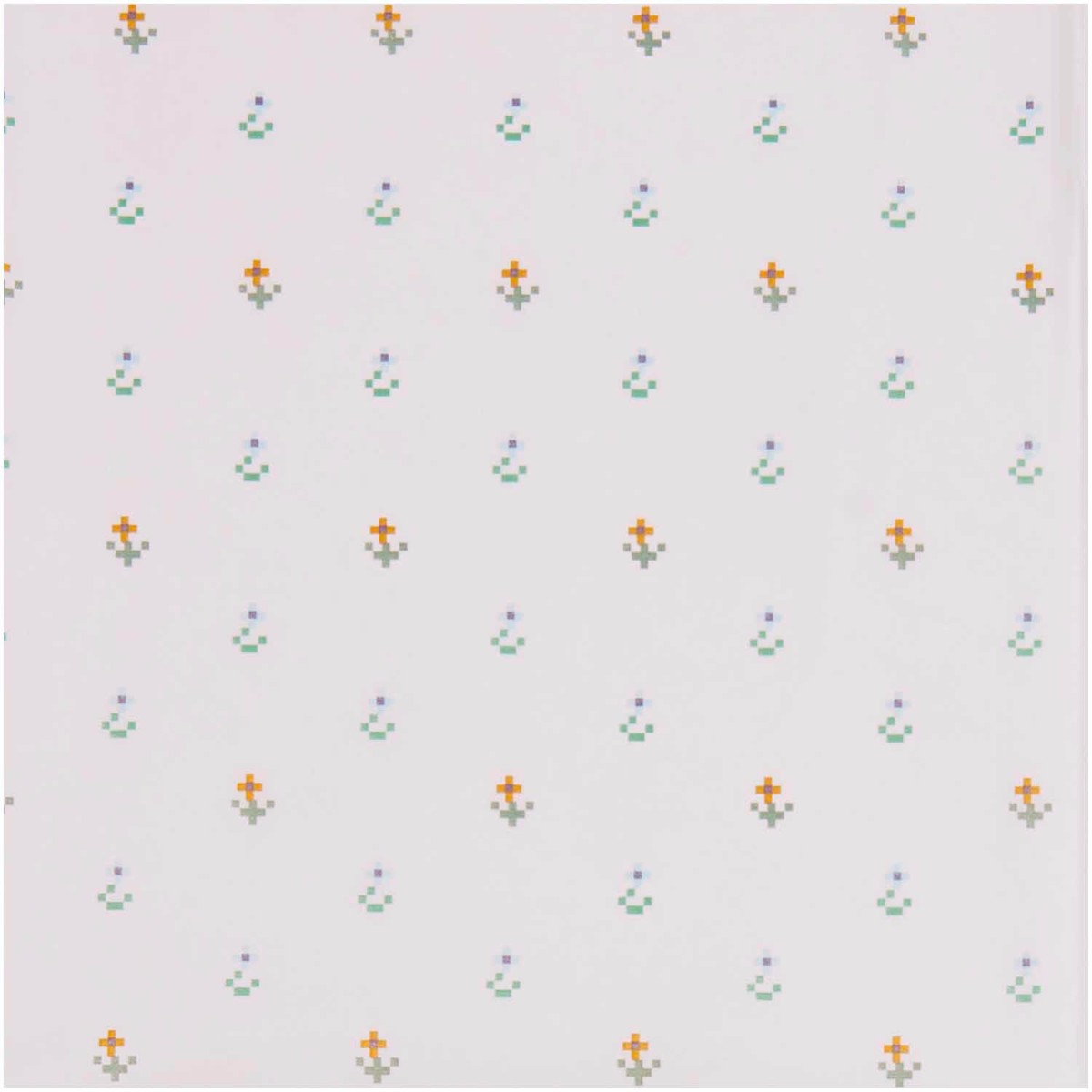 Seidenpapier Pixel Blumen 5 Bögen
