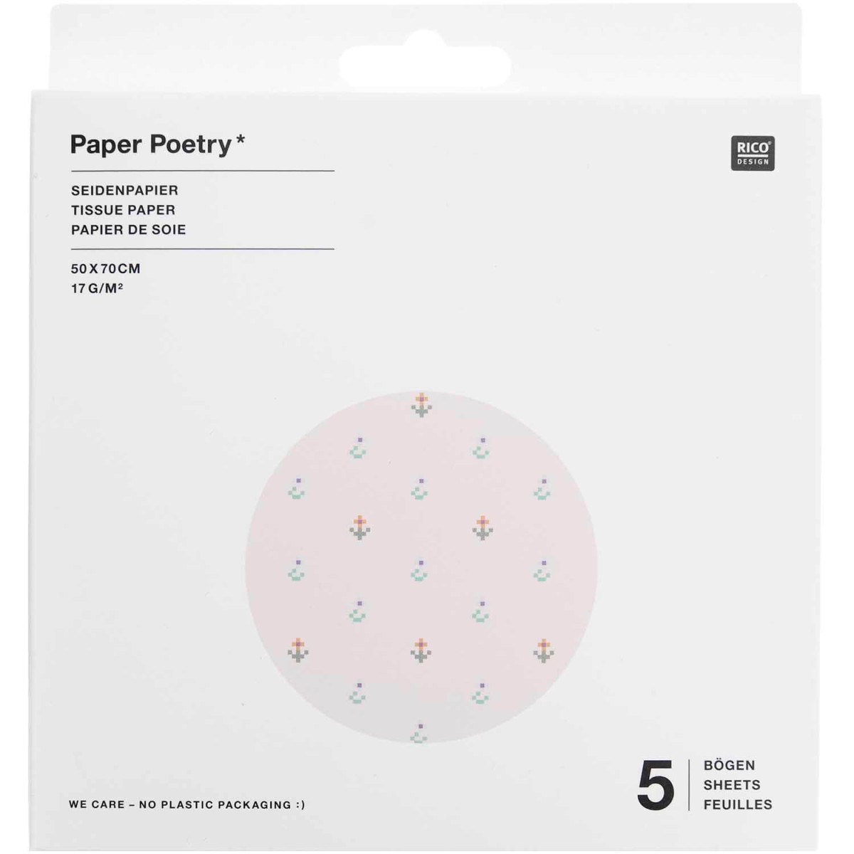 Paper Poetry Seidenpapier Pixel Blumen von Rico Design