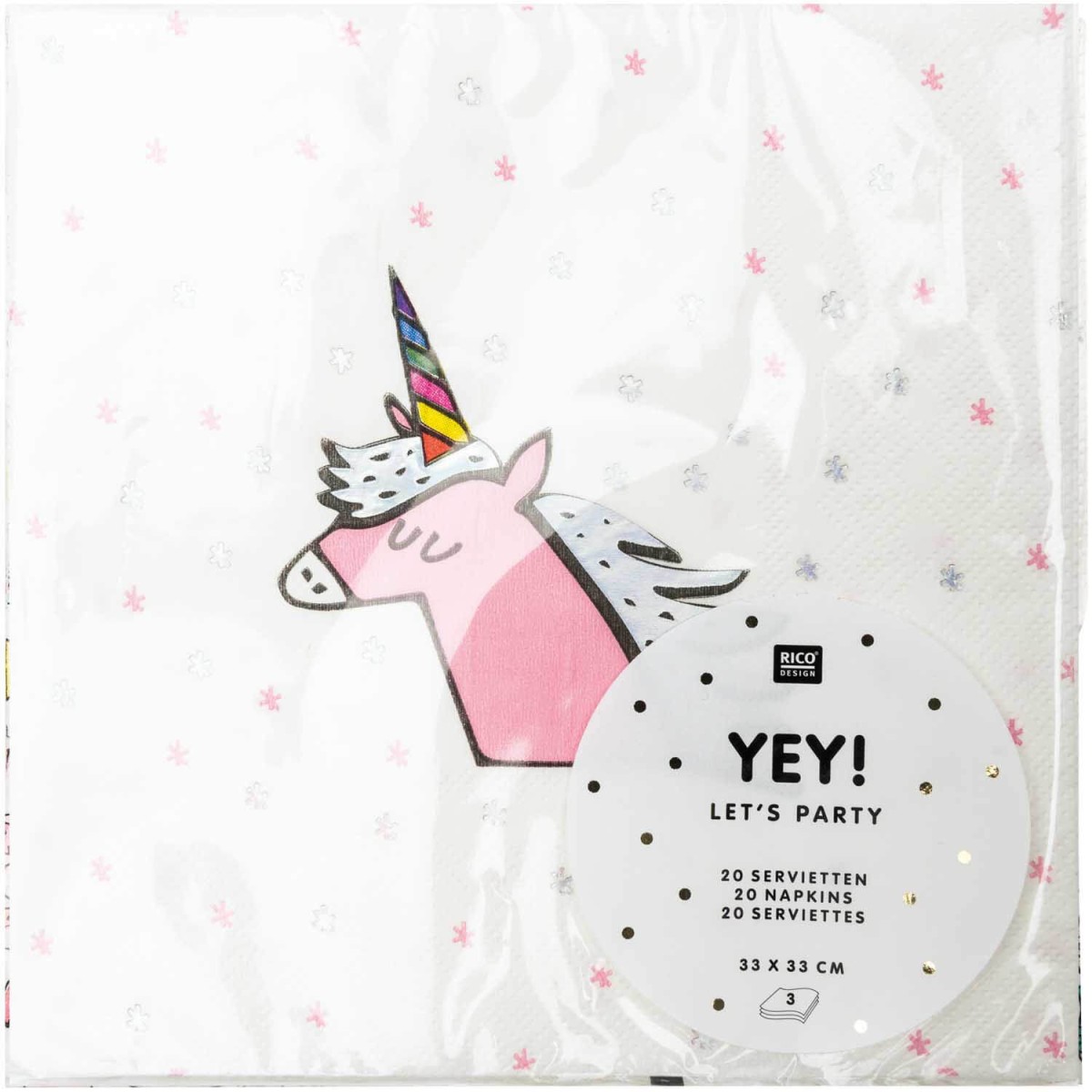 Let's Party Servietten Einhorn von Rico Design