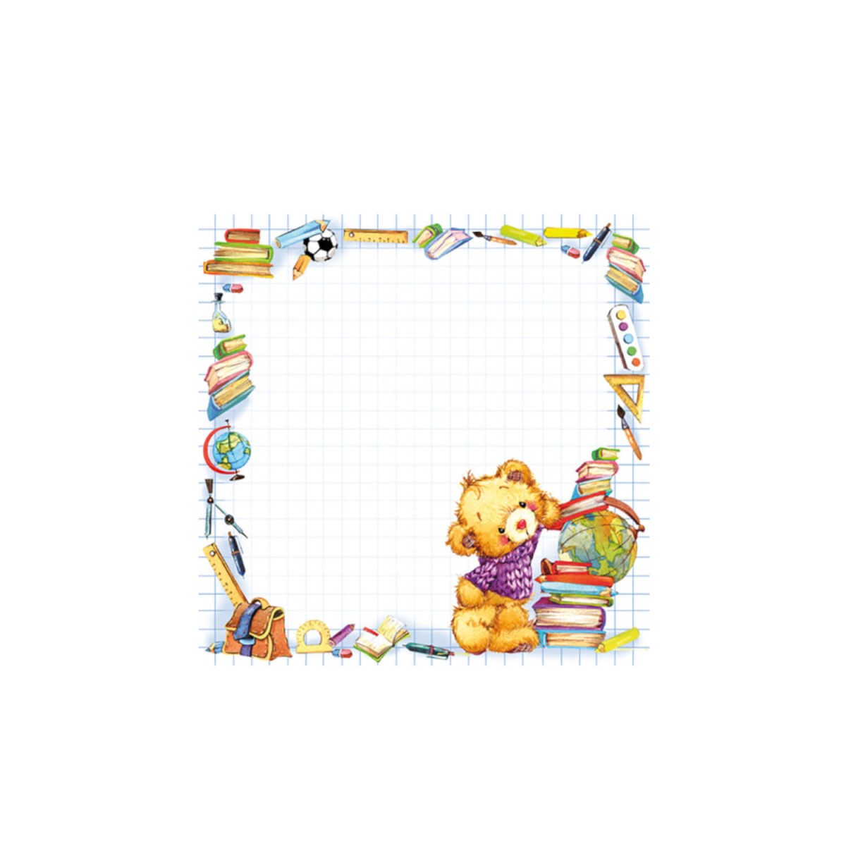Papierservietten Cute Back to School von JET PAPIER